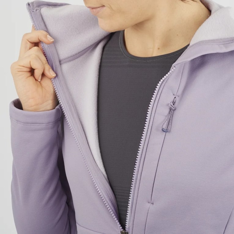 Chaquetas Salomon Essential Xwarm Mujer Lavanda | MX DNLF250